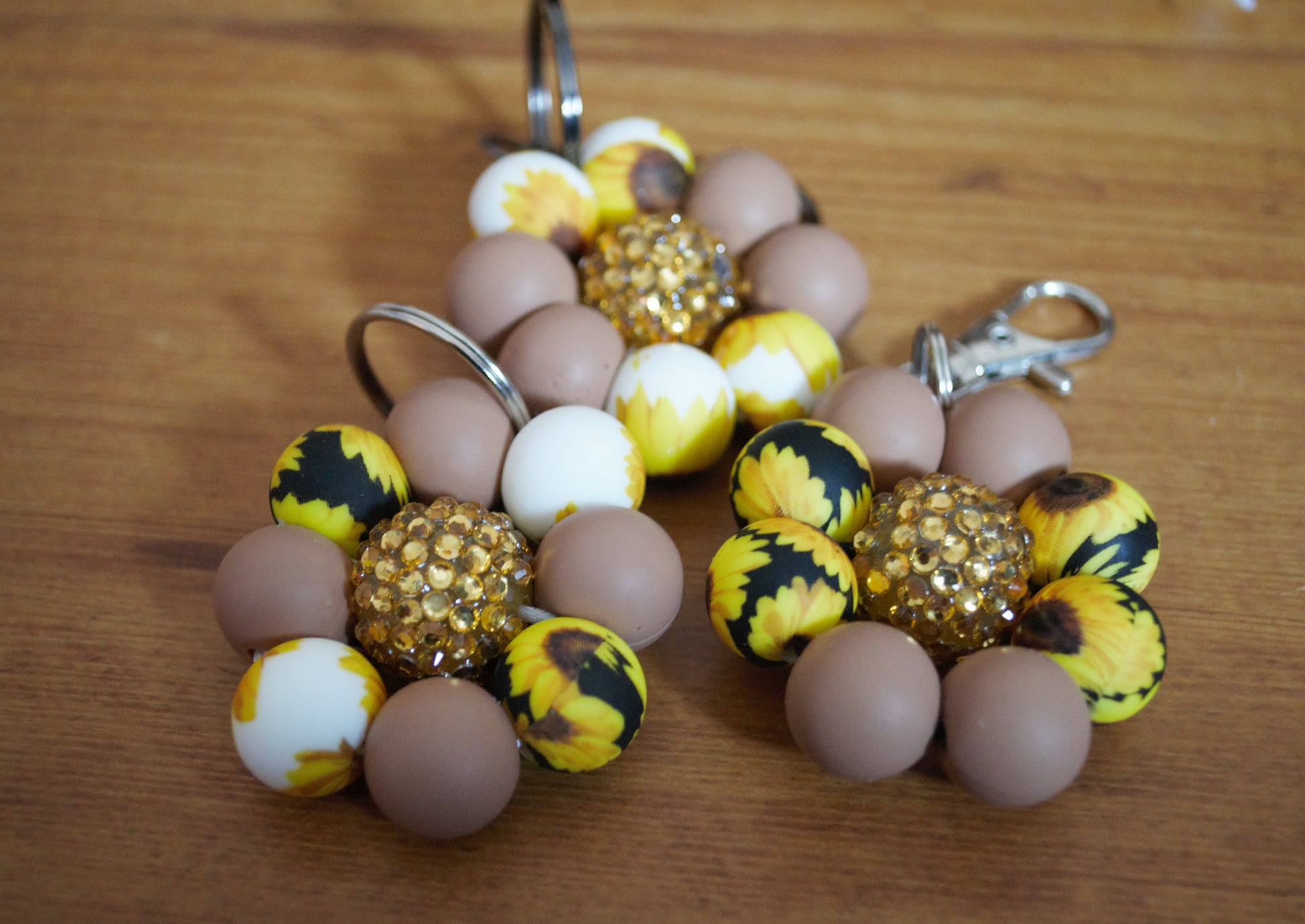 Sunflower Daisy Keychains