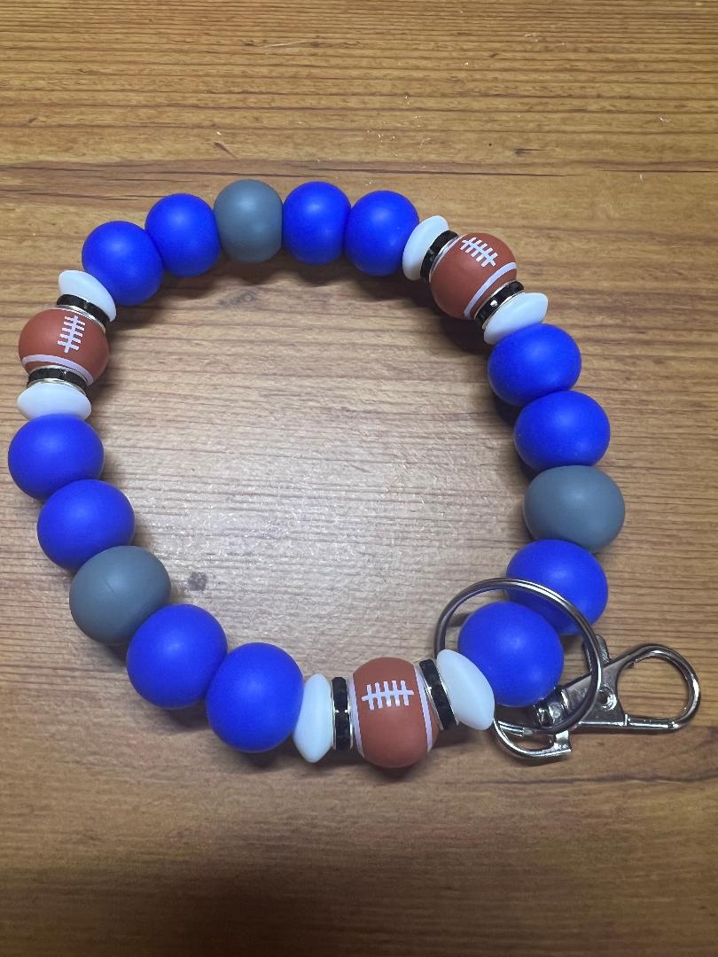 Football Keyring Wristlets